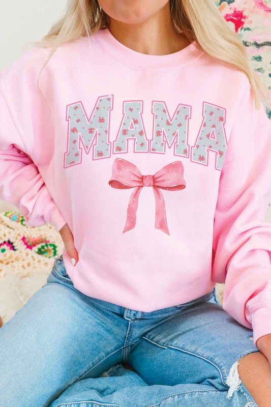 COQUETTE FLORAL MAMA Graphic Sweatshirt