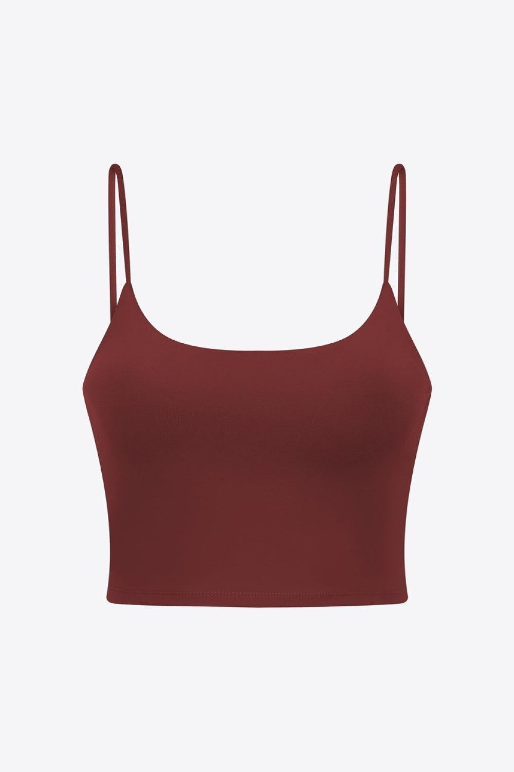 Feel Like Skin Scoop Neck Sports Cami - La Pink